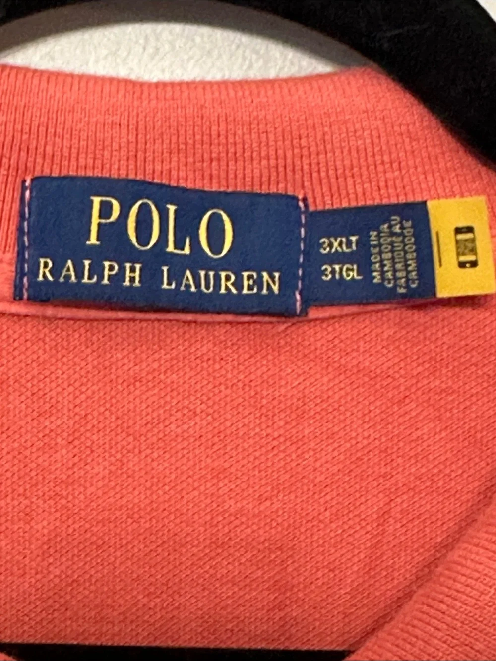 Polo by Ralph Lauren Men's Coral Polo Shirt 3XLT